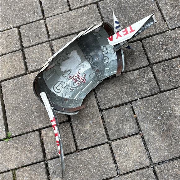 Vintage Texas License Plate Armadillo Sculpture Artist Signed 27x8in - Picture 6 of 7